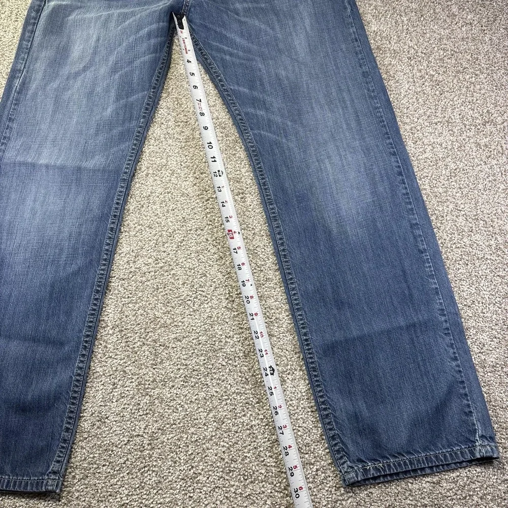 Levis 505 Jeans‎ Mens 36x32 Blue Medium Wash Relaxed Straight Leg Denim Casual